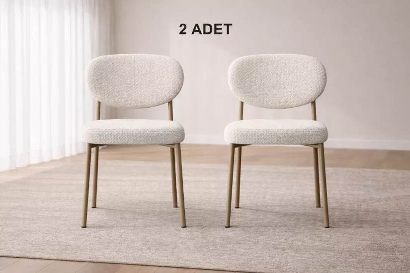 DAMLA SANDALYE KREM PUFFY CAPPUCCİNO