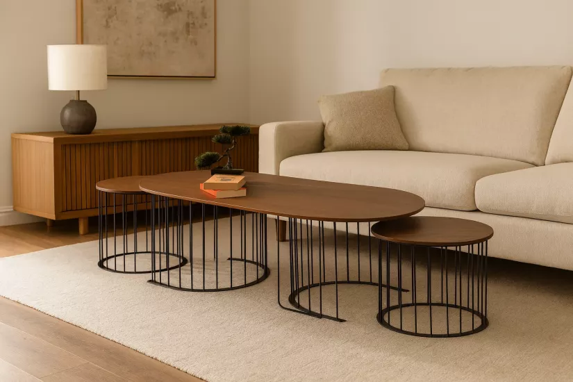 PARİ ORTA SEHPA, CEVİZ