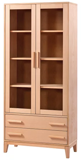 KONİK ÇEKMECELİ KAPAKLI KİTAPLIK