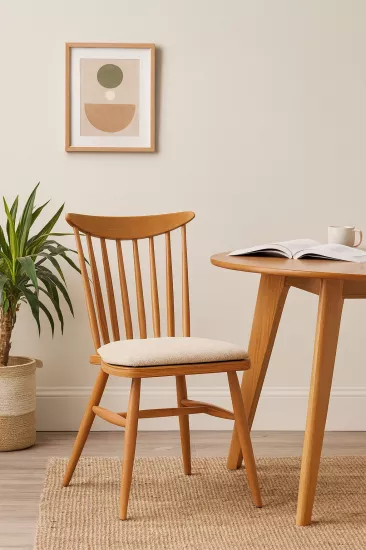 KIRLANGIÇ DÖŞEMELİ SANDALYE, BEJ