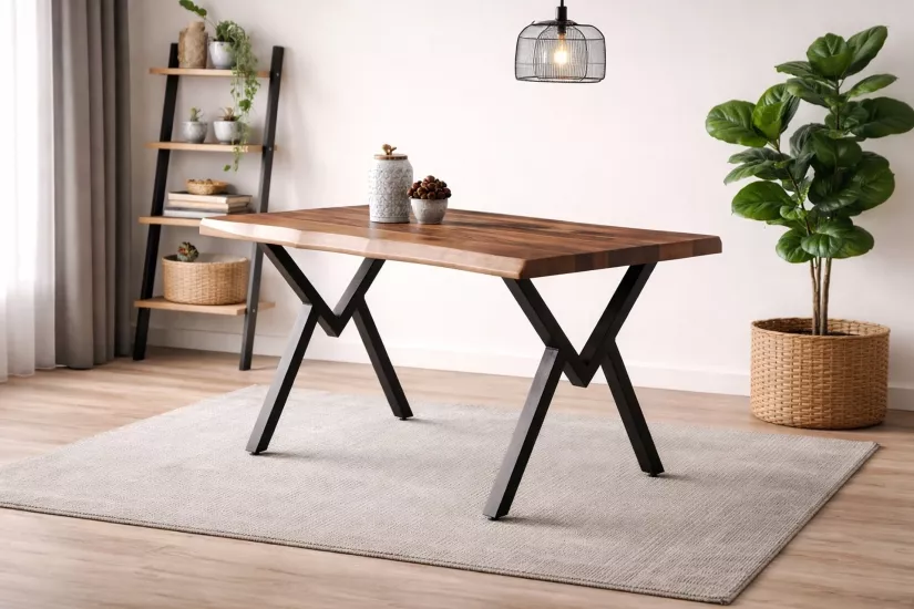 AGRON MASA, CEVİZ SİYAH, 140X85