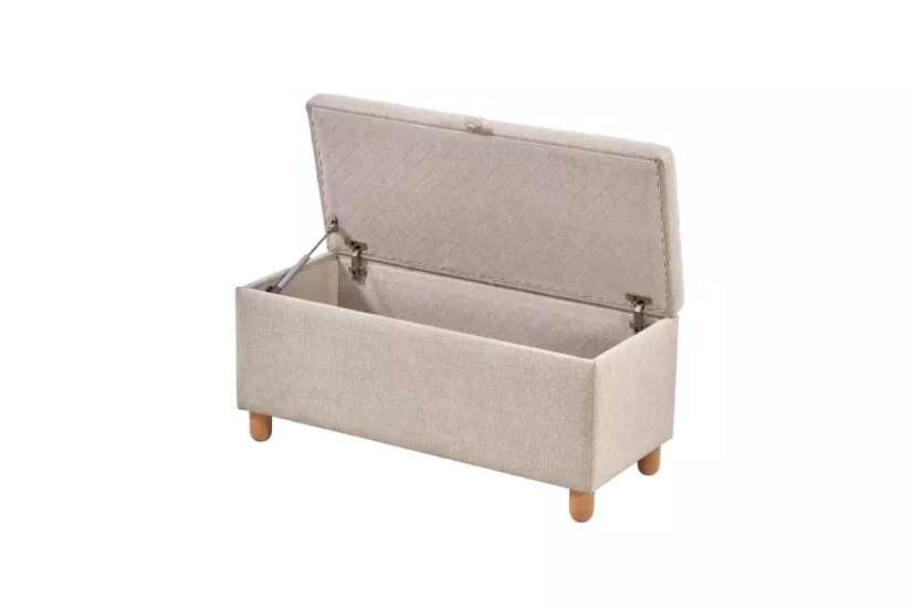 90 LIK SANDIKLI PUF (TOMBİK AYAK PİTONELİ)