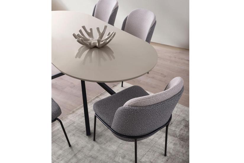 LİRONA MASA, AURA SANDALYE, SELENİTY, 180X90