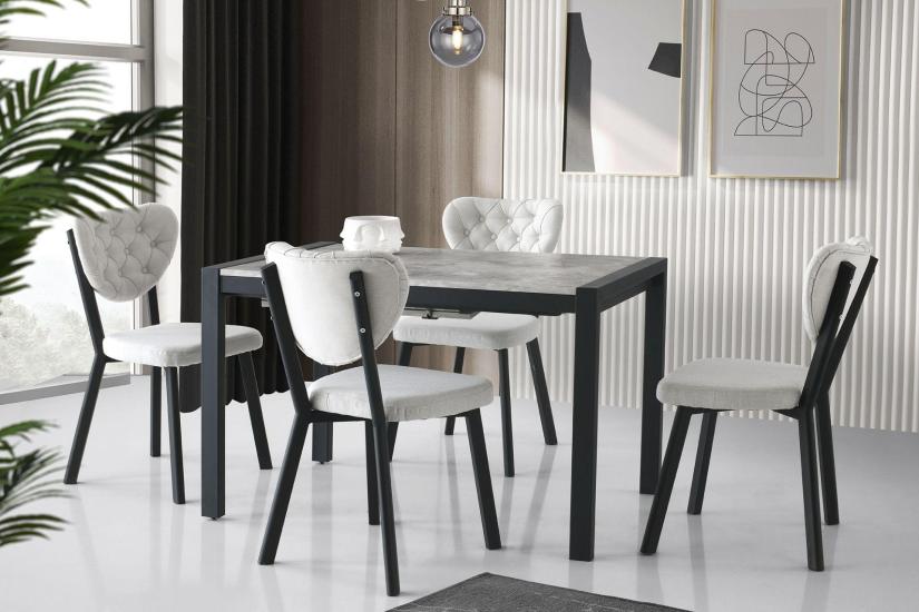 LATO MASA VE RİVONE SANDALYE TAKIMI, RAMBLA, 120x74