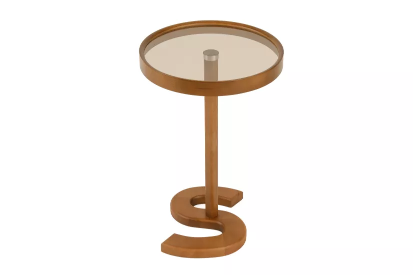 TUNDRA YUVARLAK YAN SEHPA CAMLI 40CM