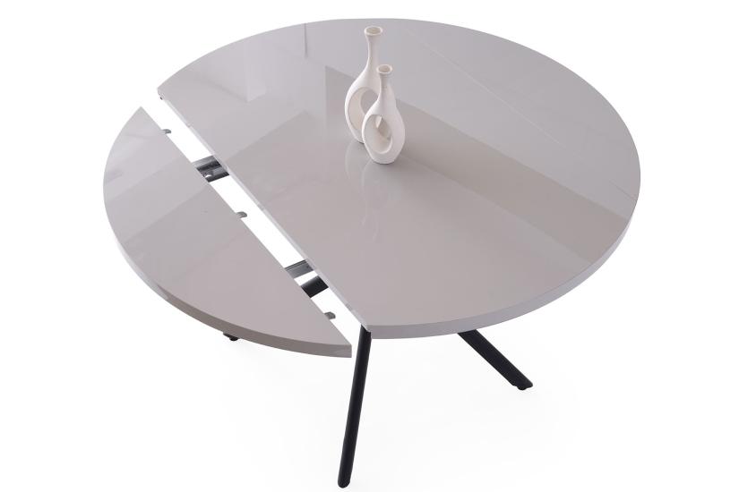 TALİN MASA, ROLLS METAL SANDALYE, SİS GRİ, 120X70