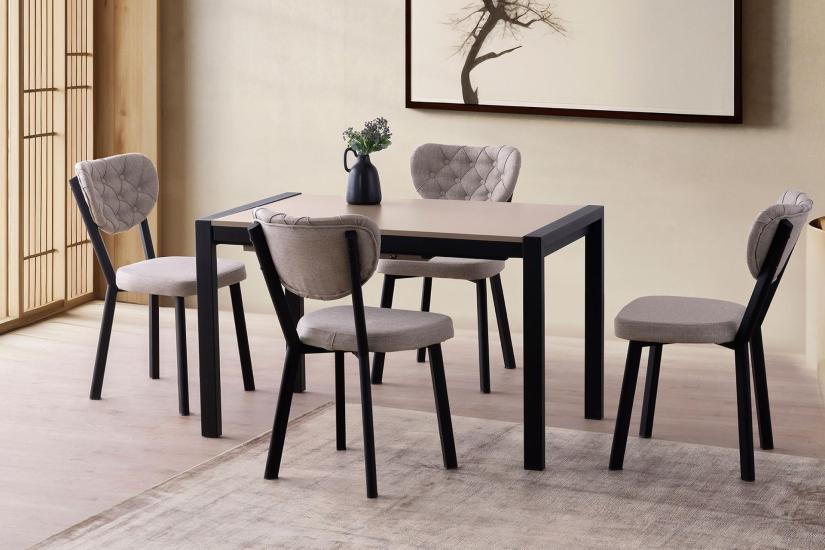LATO MASA, RİVONE SANDALYE, DAFNE, 120x74