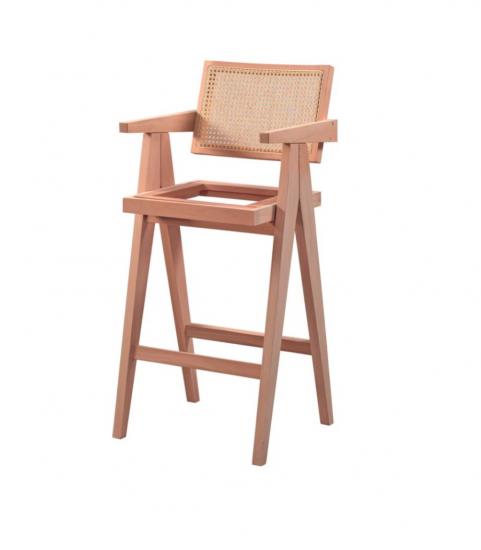 Hasırlı Luna Bar Sandalye