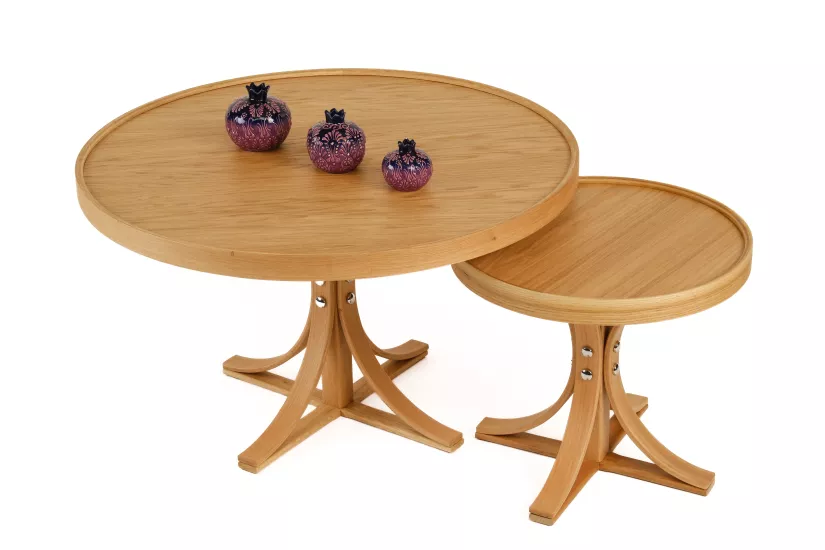 MİLTON ORTA SEHPA SETİ TABLALI