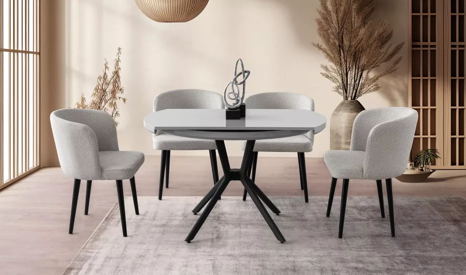 TALİN MASA, SİS GRİ, 120x70