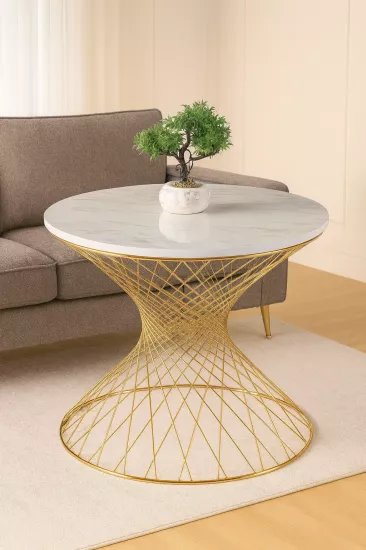 CESTİNO ORTA SEHPA, GOLD MARMO