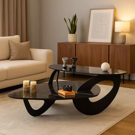 SOLDE ORTA SEHPA, SİYAH