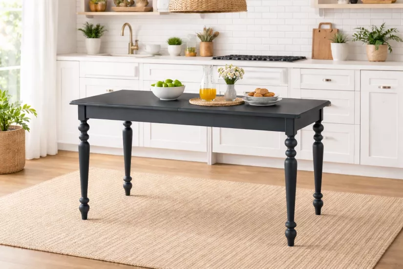 ALZANDO TORNALI AÇILIR MASA, ANTRASİT,  125x80