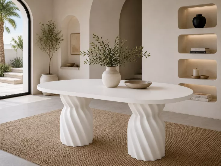 180 LİK BURGU OVAL MASA