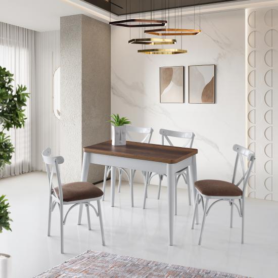 TURNA MASA, BAHAR ÇARPAZ SANDALYE, BAROK, 100x60