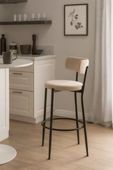 ARMONİ BAR SANDALYESİ, BEJ