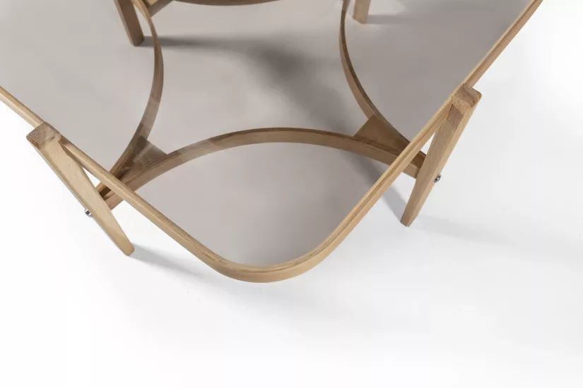 VİXEN ORTA SEHPA SETİ CAMLI ÇAP 90CM