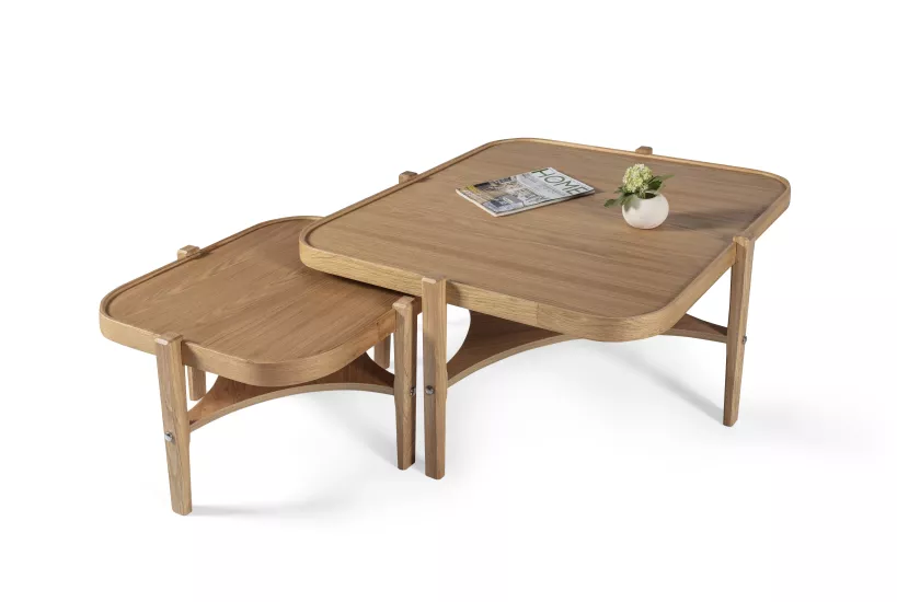 VİXEN ORTA SEHPA SETİ TABLALI ÇAP 90CM