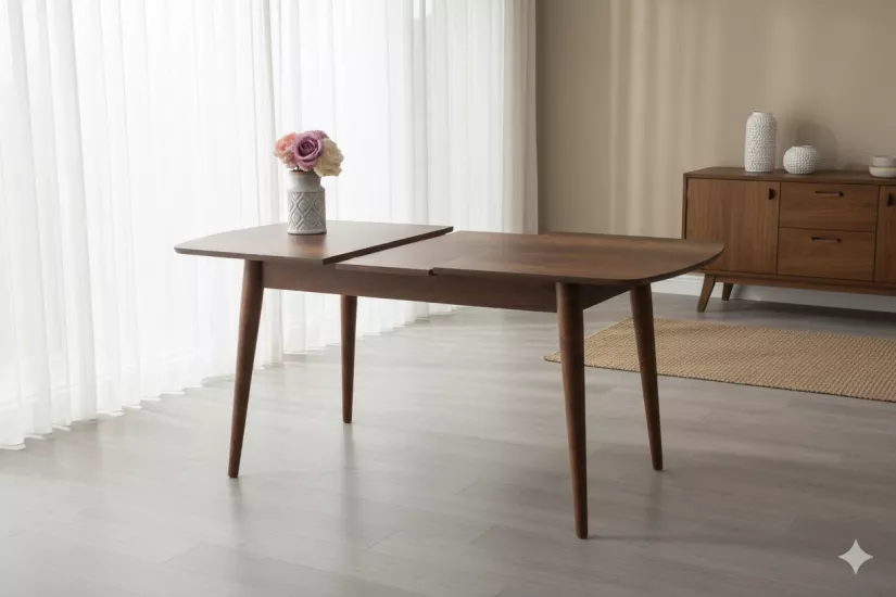 ESSEN MUTFAK MASASI, CEVİZ, 130x80