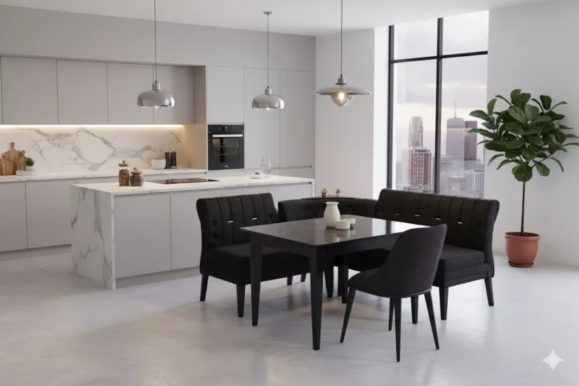 MENEKŞE KÖŞE TAKIMI SİYAH