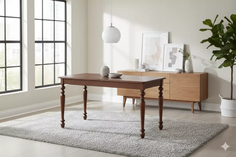 ALZANDO TORNALI AÇILIR MASA, CEVİZ, 125x80