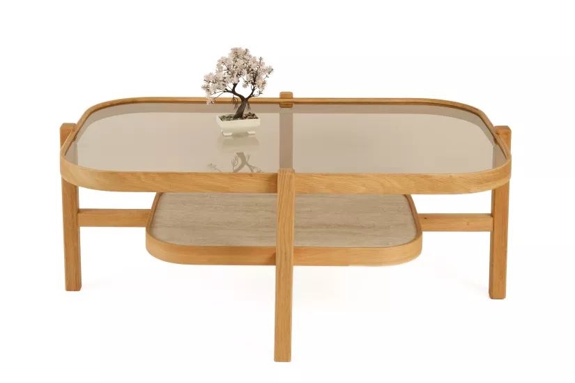 GLORİA ORTA SEHPA CAMLI