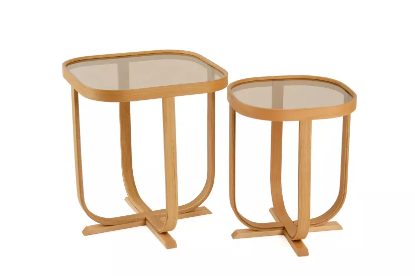 BURÇ 2’Lİ ZİGON SEHPA CAMLI