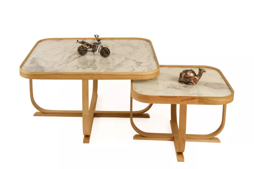 BURÇ ORTA SEHPA SETİ TABLALI