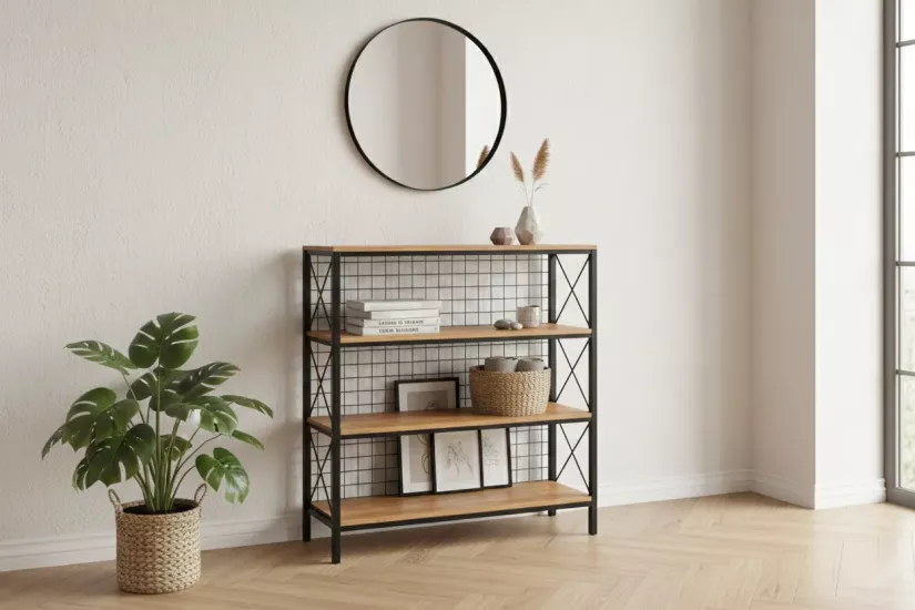 ALİN KİTAPLIK CEVİZ SİYAH