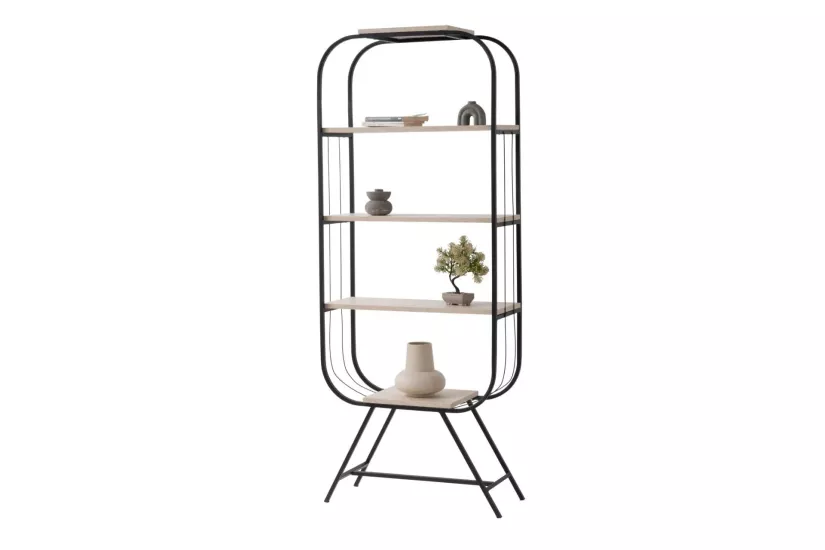 ASU KİTAPLIK TRAVERTEN SİYAH