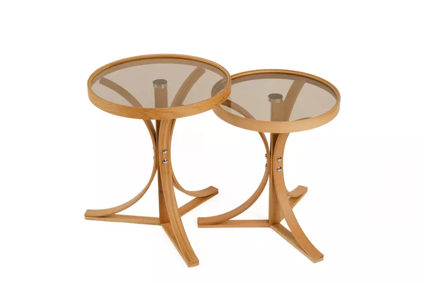 LUNO 2’Lİ ZİGON SEHPA CAMLI