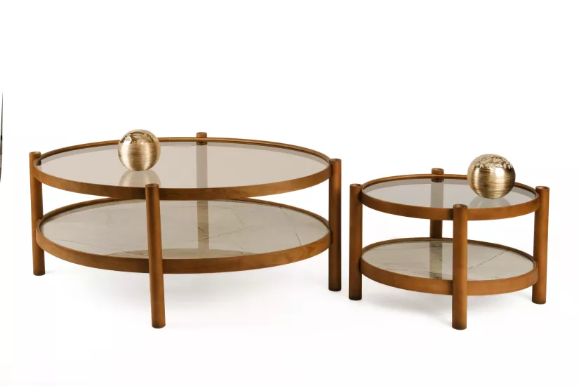 TİTAN ORTA SEHPA SETİ CAMLI