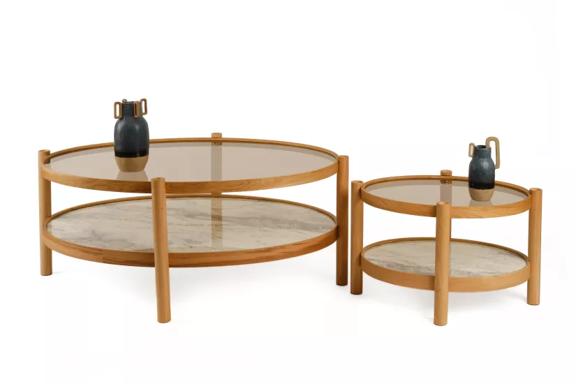 TİTAN ORTA SEHPA SETİ CAMLI