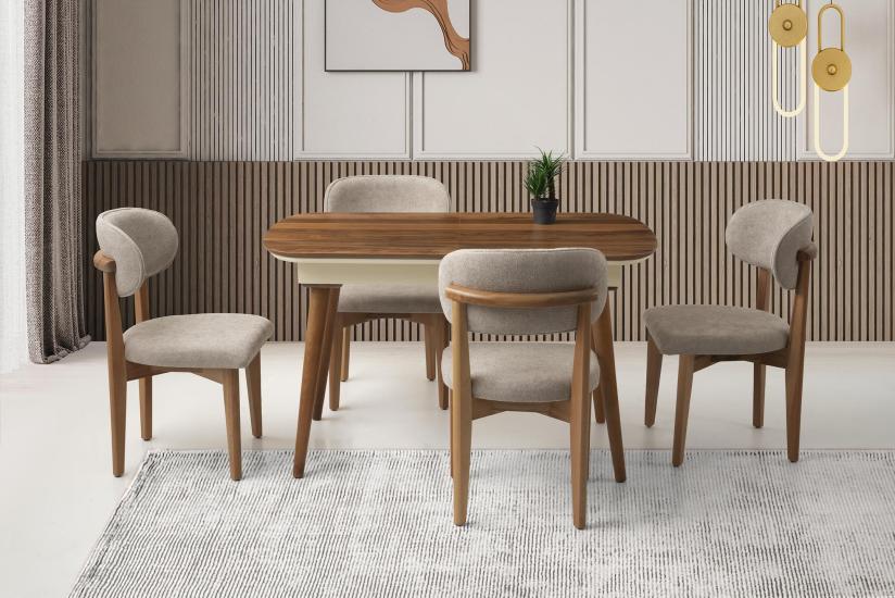 BOLVADİN MASA, UMAY SANDALYE, VALENCİA, 130x80