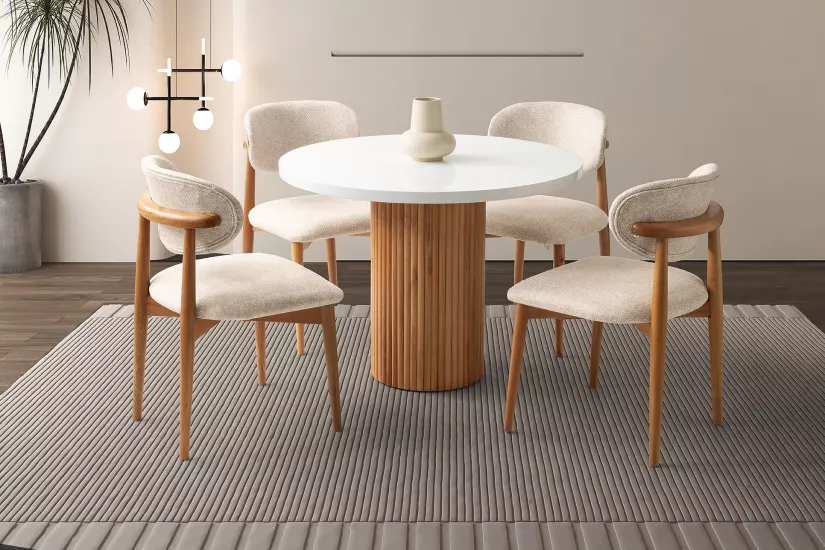 POLO SANDALYE, PUFFY KREM, MEŞE