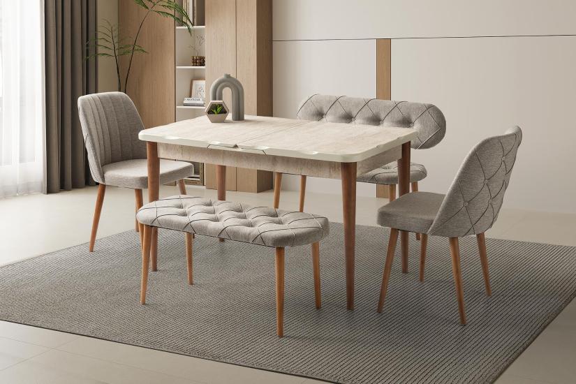 ARGUN KAPİTONE BANK TAKIMI, TRAVERTEN, 130x80