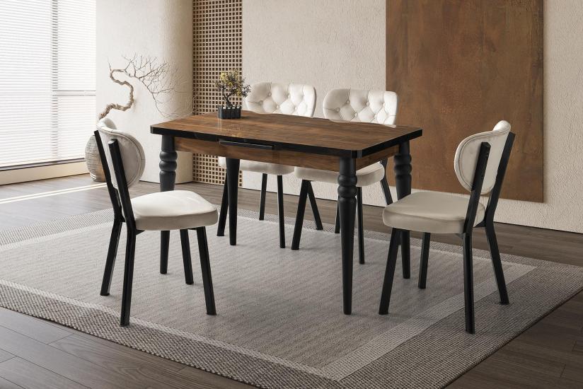 AY MASA, RİVONE SANDALYE, PABLO, 120x70