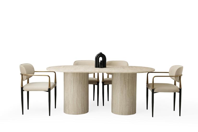 ASPENDOS MASA, ARGOS SANDALYE, SİDON, 180x90