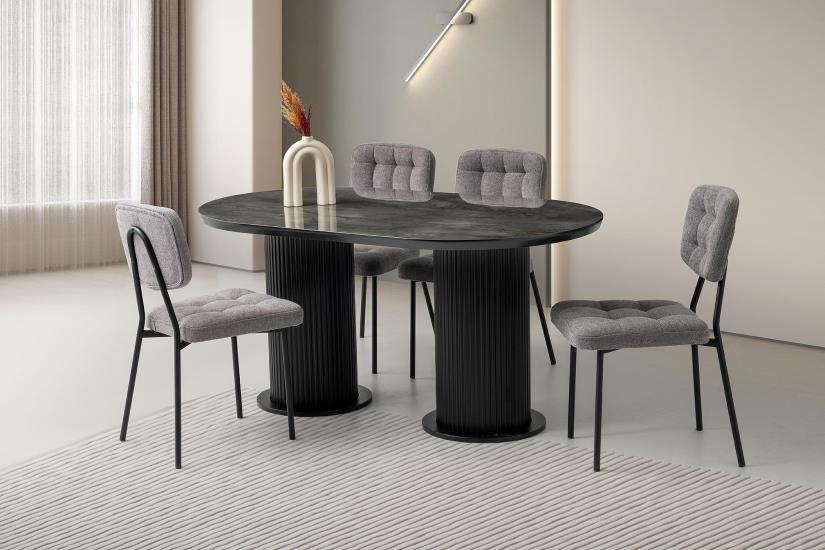 AZURA MASA, LİMA SANDALYE, İRONY, 160x90