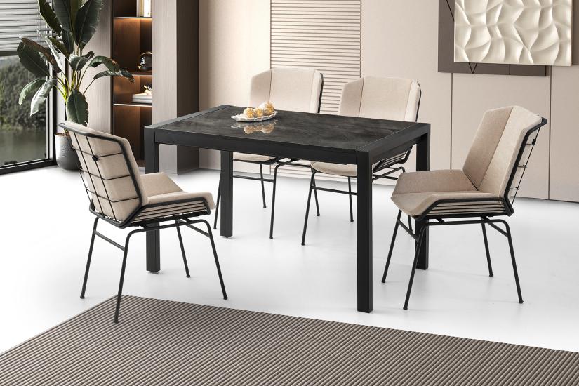 LATO MASA, FİERA SANDALYE, İRONY HG, 120x75