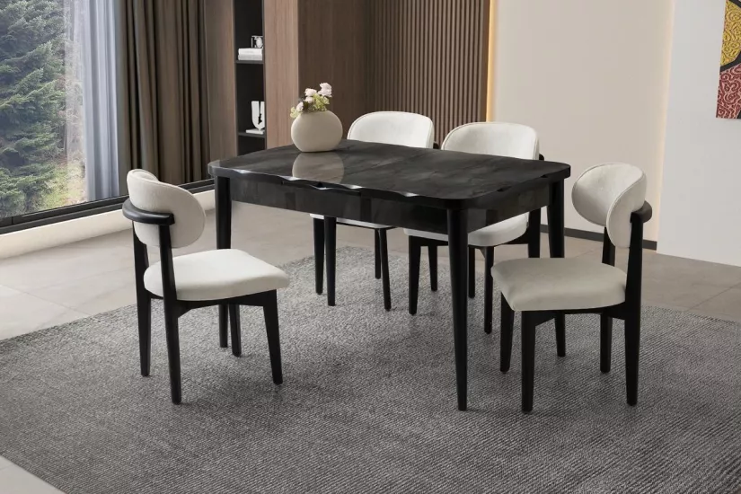 ARGUN HG MASA, UMAY SANDALYE, İRONY, 160x90