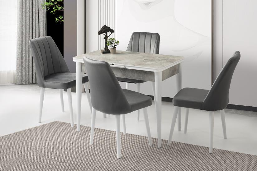RÜZGAR HG MASA, LİRA SANDALYE, RAMBLA, 100x60