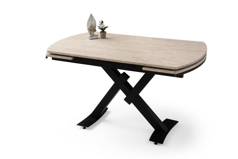 STEEL MASA, KARDELEN SANDALYE, SİDON, 130x80