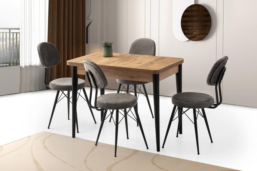 ROTARY MASA, EYFEL SANDALYE, DIŞBUDAK, 100x65