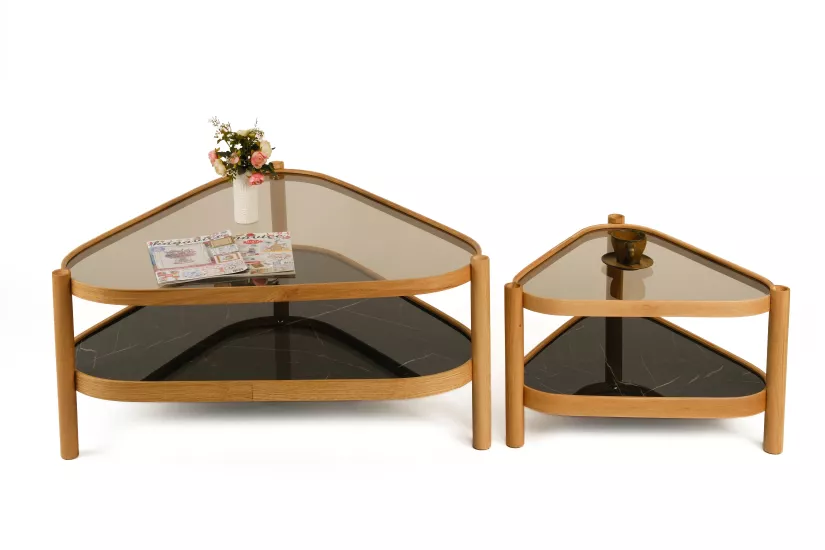 NESSO ORTA SEHPA SETİ CAMLI