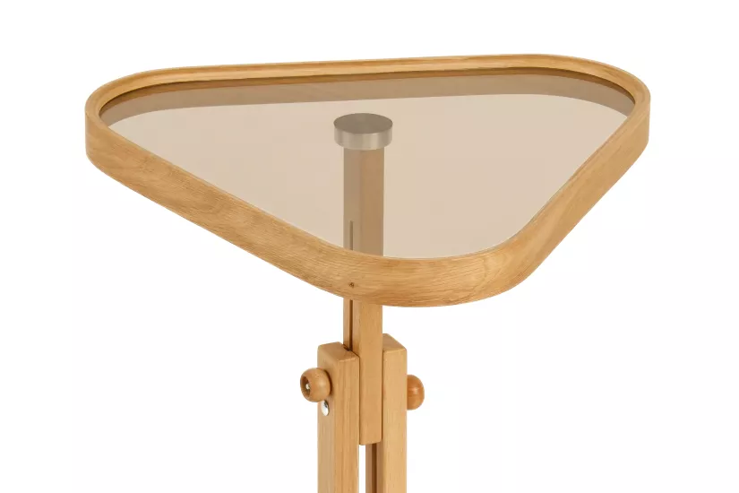 OPTİMA ÜÇGEN YAN SEHPA CAMLI