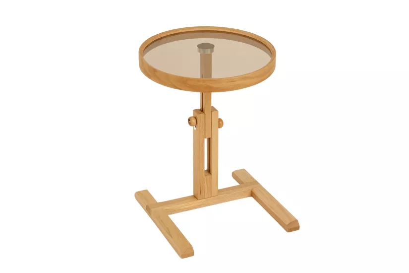 OPTİMA YUVARLAK YAN SEHPA CAMLI