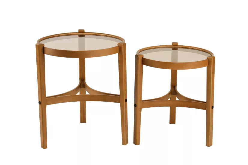 RENO 2’Lİ ZİGON SEHPA CAMLI