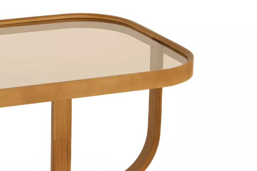 TUALİS YAN SEHPA CAMLI