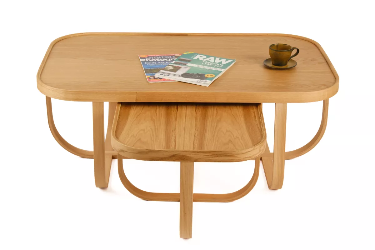 TUALİS ORTA SEHPA SETİ TABLALI